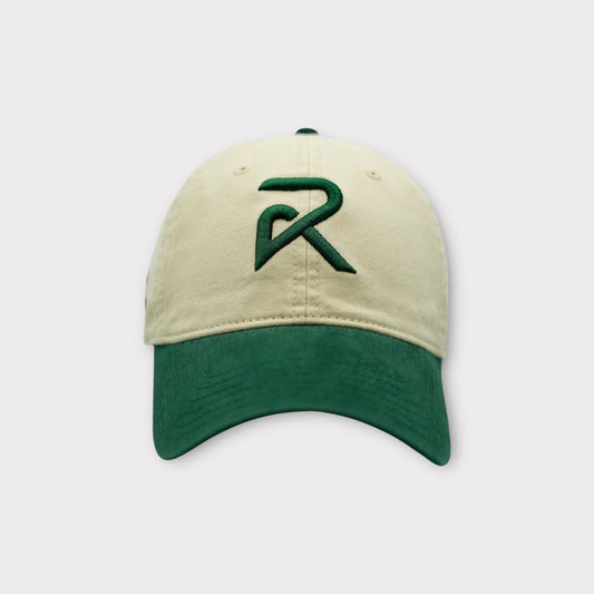 Rational Minded Vintage Cap|Green + Cream