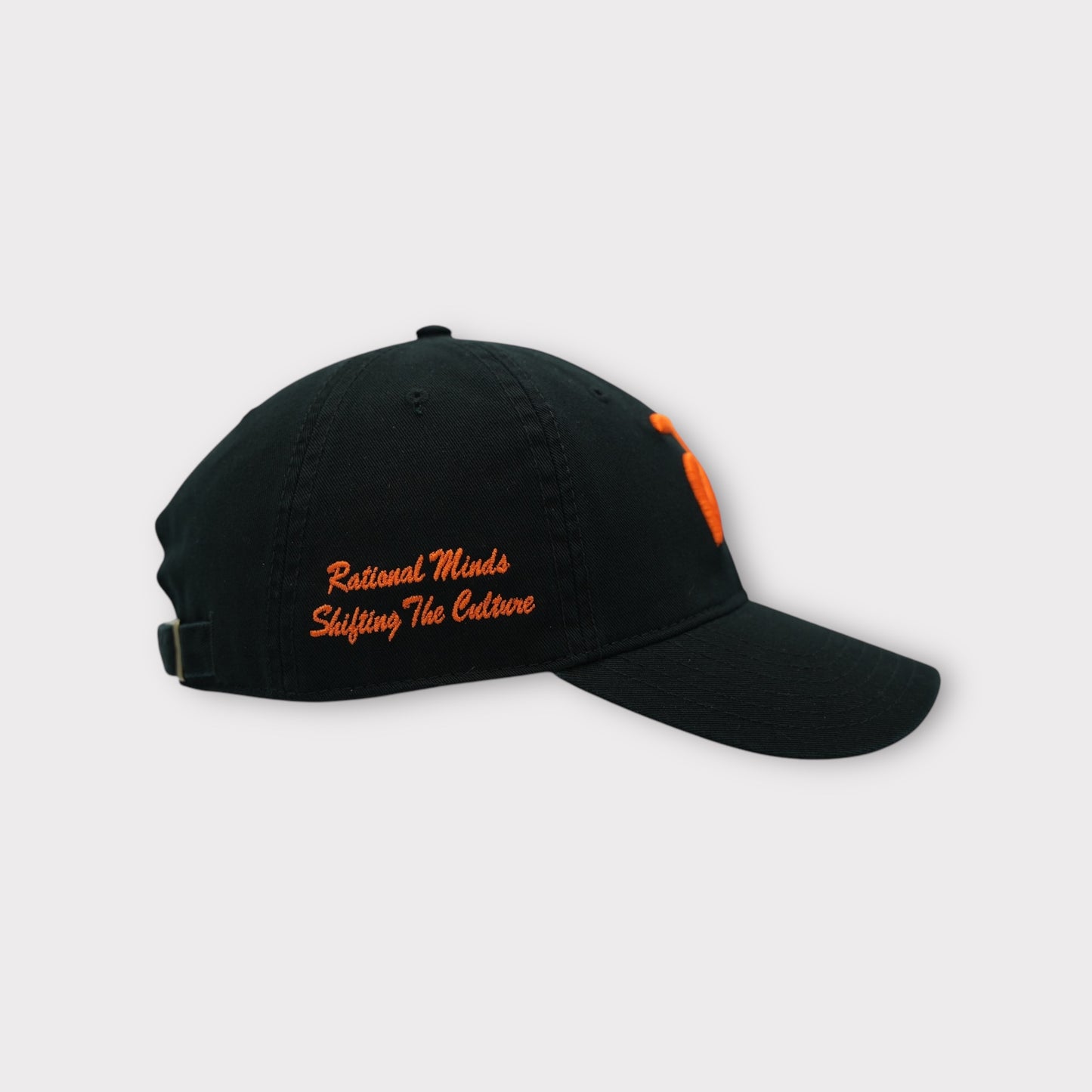 Rational Minded Baseball Cap|Black + Orange